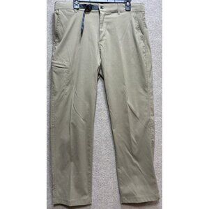 Gerry Nylon Pants Mens 36x29 Beige Stretch Adventures on the Go Hiking Outdoor